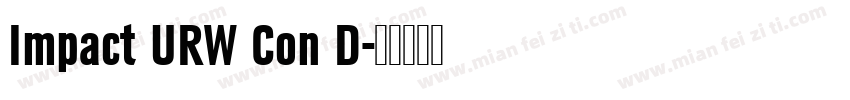 Impact URW Con D字体转换